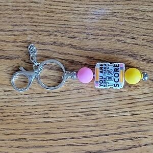 You Are More Than a TEST SCORE Keychain Accessory
